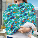 Xmas Dinosaur Pattern Print Baby Seat Cover