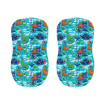 Xmas Dinosaur Pattern Print Bar Stool Covers