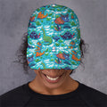 Xmas Dinosaur Pattern Print Baseball Cap