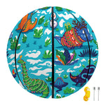 Xmas Dinosaur Pattern Print Basketball