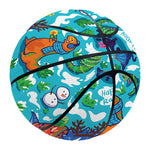 Xmas Dinosaur Pattern Print Basketball