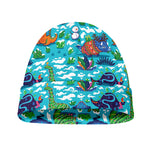 Xmas Dinosaur Pattern Print Beanie