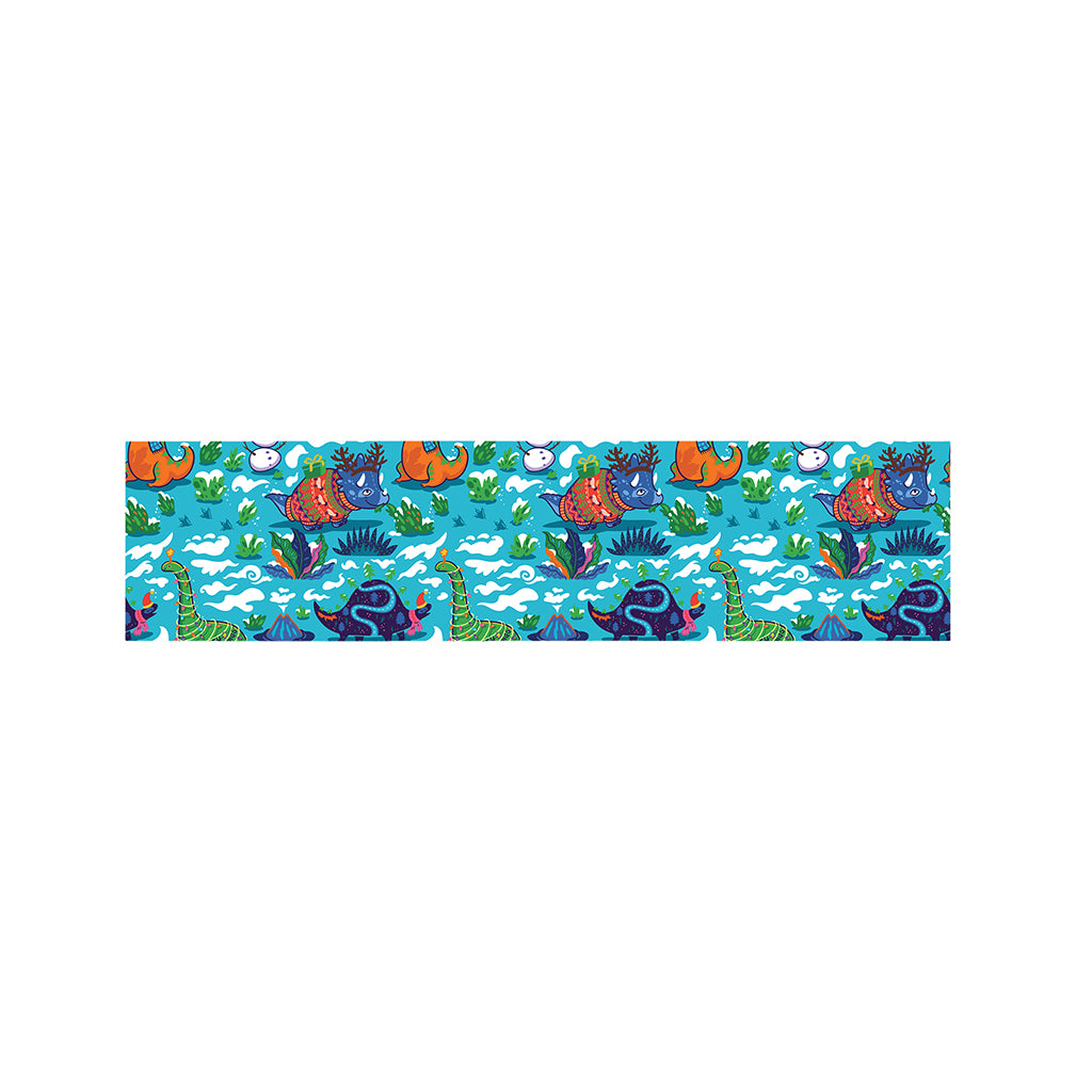 Xmas Dinosaur Pattern Print Bed Runner