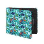 Xmas Dinosaur Pattern Print Bifold Wallet