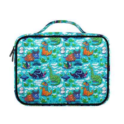 Xmas Dinosaur Pattern Print Briefcase Bible Bag