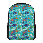 Xmas Dinosaur Pattern Print Casual Backpack