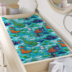Xmas Dinosaur Pattern Print Changing Pad Cover