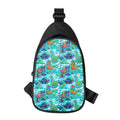 Xmas Dinosaur Pattern Print Sling Bag