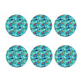 Xmas Dinosaur Pattern Print Coaster Set