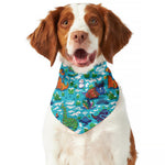 Xmas Dinosaur Pattern Print Dog Bandana