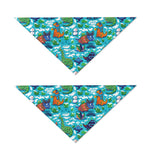 Xmas Dinosaur Pattern Print Dog Bandana