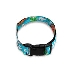 Xmas Dinosaur Pattern Print Dog Collar