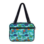 Xmas Dinosaur Pattern Print Double Strap Bible Bag