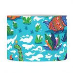 Xmas Dinosaur Pattern Print Drum Lamp Shade