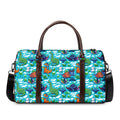 Xmas Dinosaur Pattern Print Duffel Bag