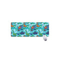 Xmas Dinosaur Pattern Print Extended Mouse Pad