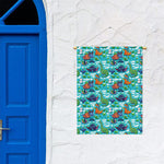 Xmas Dinosaur Pattern Print Garden Flag