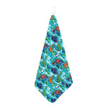 Xmas Dinosaur Pattern Print Hand Towel