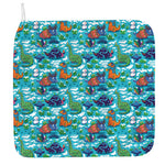 Xmas Dinosaur Pattern Print Hand Towel