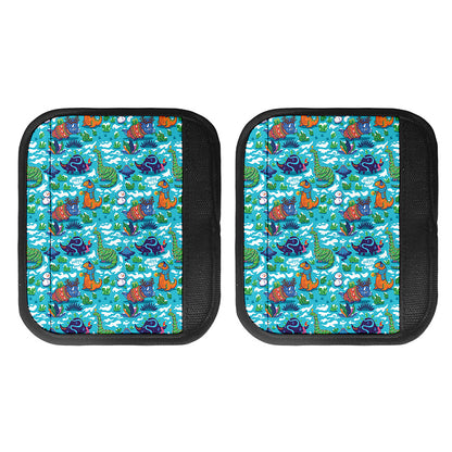 Xmas Dinosaur Pattern Print Handle Covers