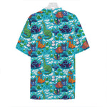 Xmas Dinosaur Pattern Print Hawaiian Shirt