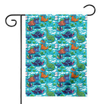 Xmas Dinosaur Pattern Print House Flag