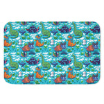 Xmas Dinosaur Pattern Print Indoor Door Mat