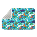 Xmas Dinosaur Pattern Print Indoor Door Mat