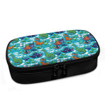 Xmas Dinosaur Pattern Print Insulin Cooler Travel Case
