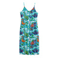 Xmas Dinosaur Pattern Print Jersey Midi Cami Dress