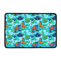 Xmas Dinosaur Pattern Print Kitchen Mat
