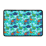 Xmas Dinosaur Pattern Print Kitchen Mat