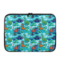 Xmas Dinosaur Pattern Print Laptop Sleeve