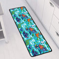 Xmas Dinosaur Pattern Print Long Kitchen Mat