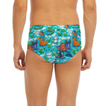 Xmas Dinosaur Pattern Print Men's Briefs