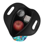 Xmas Dinosaur Pattern Print Neoprene Lunch Bag