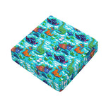 Xmas Dinosaur Pattern Print Outdoor Seat Cushion Cover