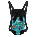 Xmas Dinosaur Pattern Print Pet Carrier Backpack