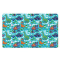 Xmas Dinosaur Pattern Print Polyester Doormat