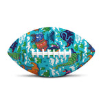 Xmas Dinosaur Pattern Print Rugby Ball
