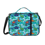 Xmas Dinosaur Pattern Print Shoulder Strap Bible Bag