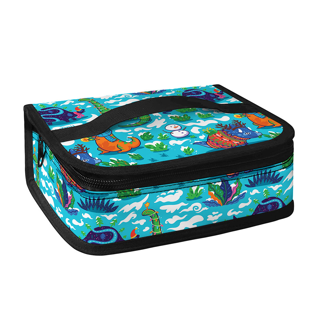 Xmas Dinosaur Pattern Print Small Lunch Bag