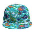 Xmas Dinosaur Pattern Print Snapback Cap