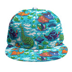 Xmas Dinosaur Pattern Print Snapback Cap
