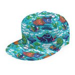 Xmas Dinosaur Pattern Print Snapback Cap