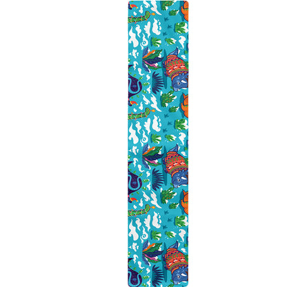 Xmas Dinosaur Pattern Print Table Runner