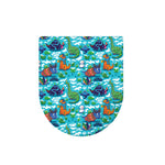 Xmas Dinosaur Pattern Print Toilet Lid Cover