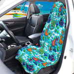 Xmas Dinosaur Pattern Print Waterproof Car Seat Cover