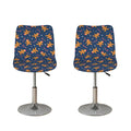 Xmas Gingerbread Man Pattern Print Bar Stool Covers
