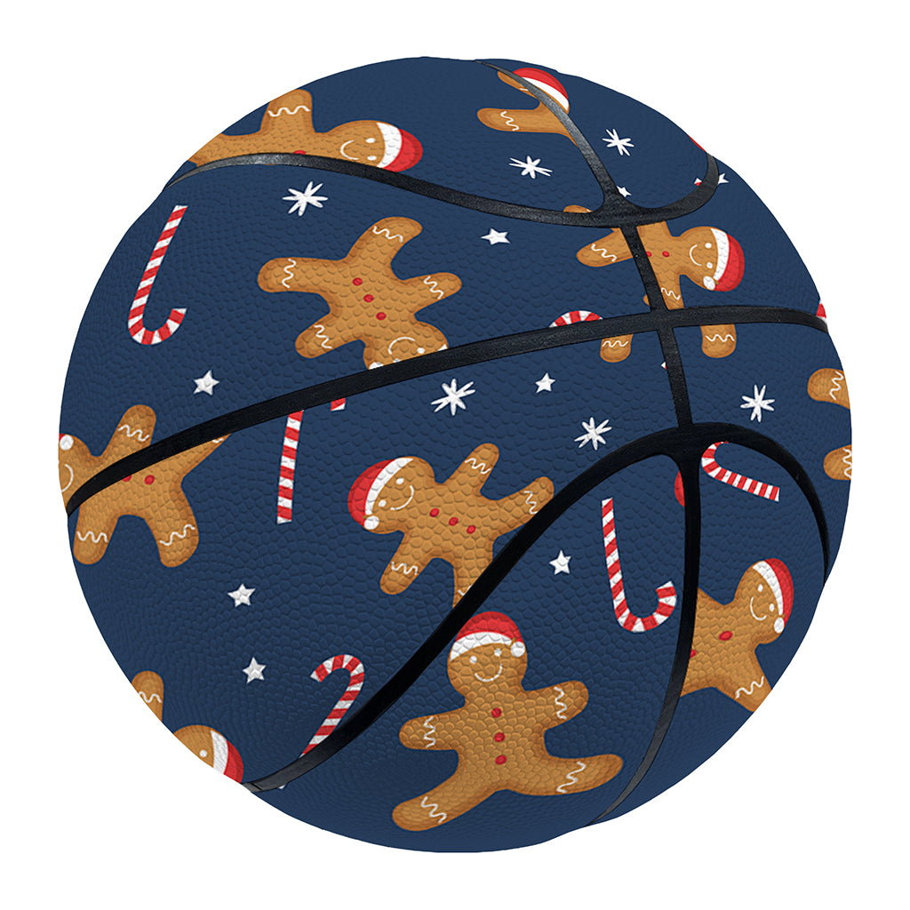 Xmas Gingerbread Man Pattern Print Basketball